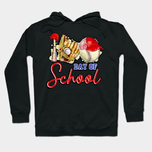 Baseball Lover 100 Days Of School Funny Hoodie